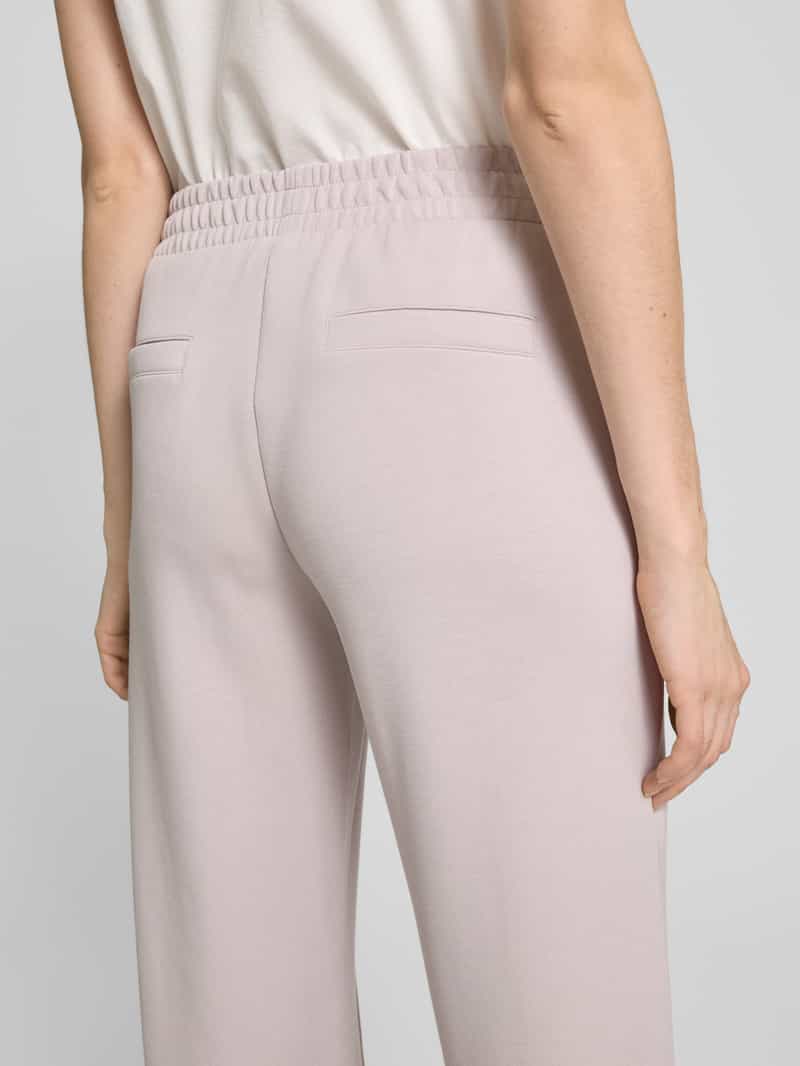 Christian Berg Woman Straight leg sweatpants met vaste persplooien
