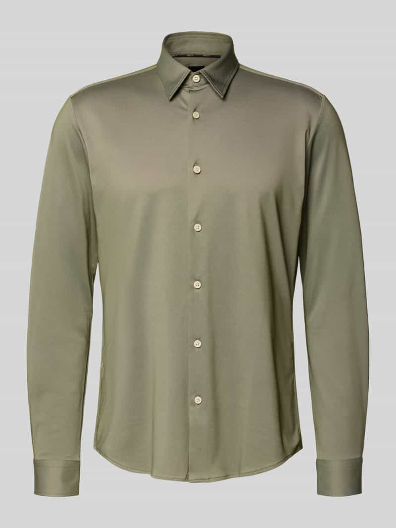 Boss Slim fit zakelijk overhemd van ademend materiaal