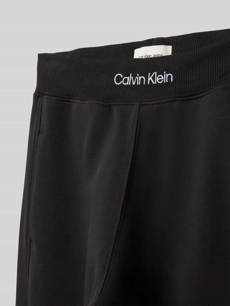 Calvin Klein Jeans Sweatpants met labelstitching en elastische band