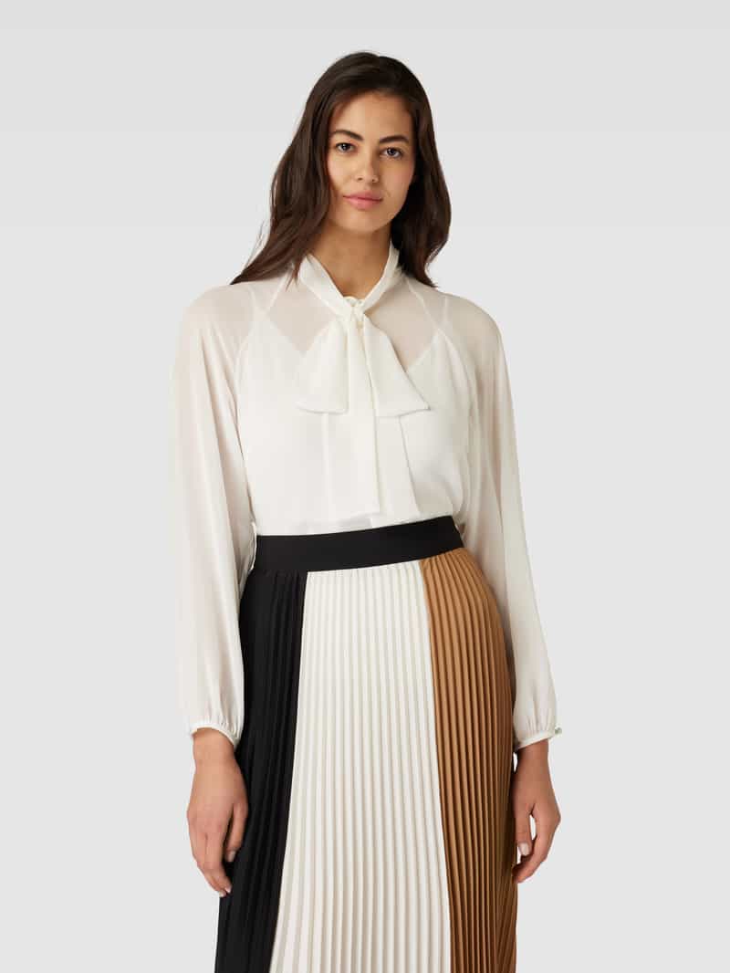 Strikblouse met elastische mouwboorden, model 'FASCINO' Max Mara Studio