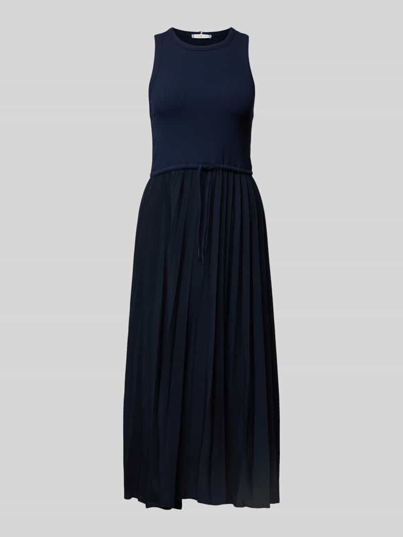 Tommy Hilfiger Midi-jurk met ronde hals