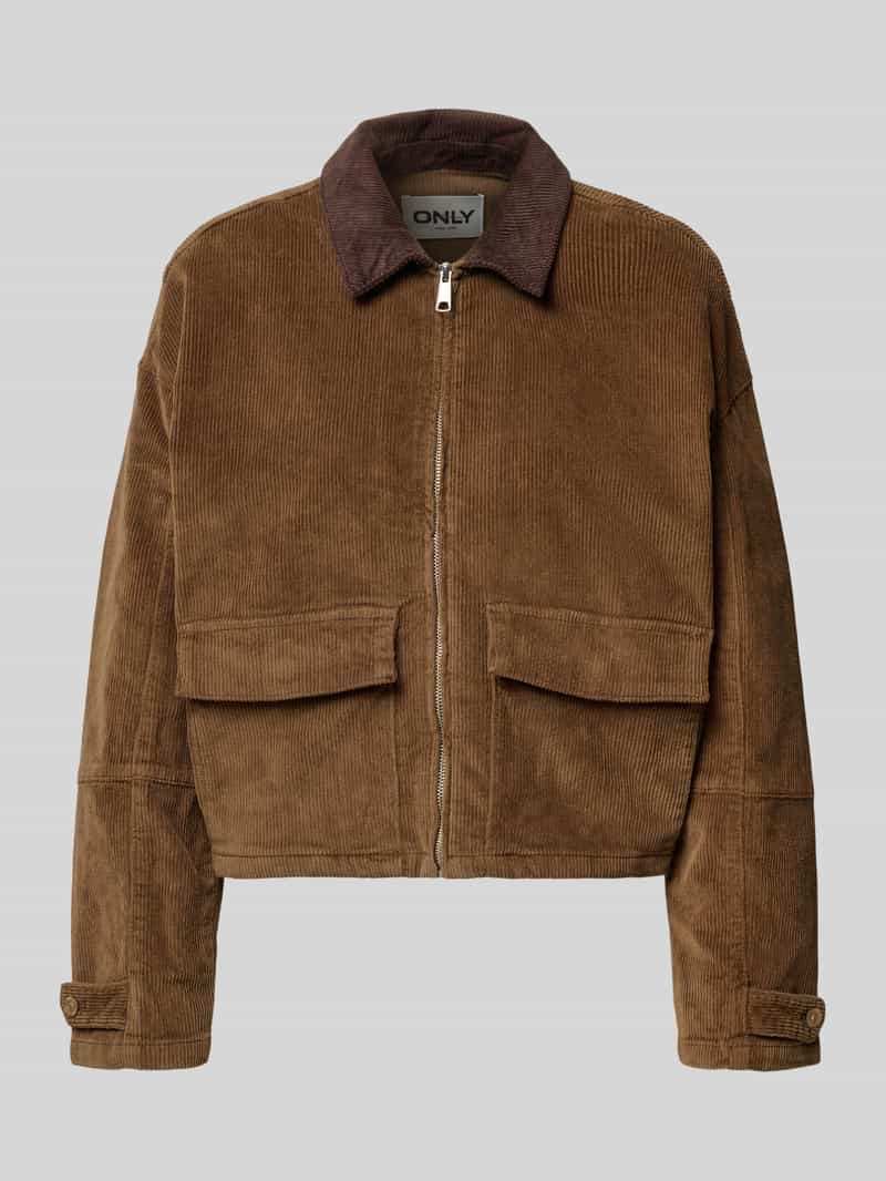 Only Boxy fit corduroy jack van katoenmix model 'GLOBAL'