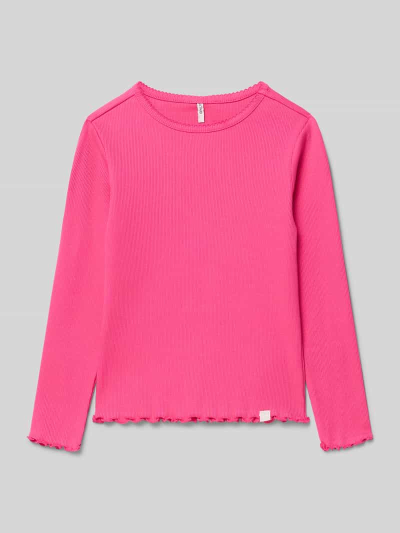 Only Slim fit shirt met lange mouwen van katoenmix model 'TRINNY LIFE'