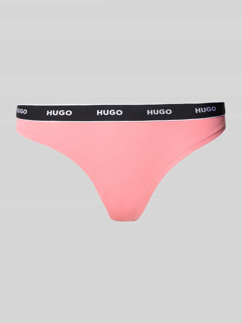 HUGO String met elastische band met logo