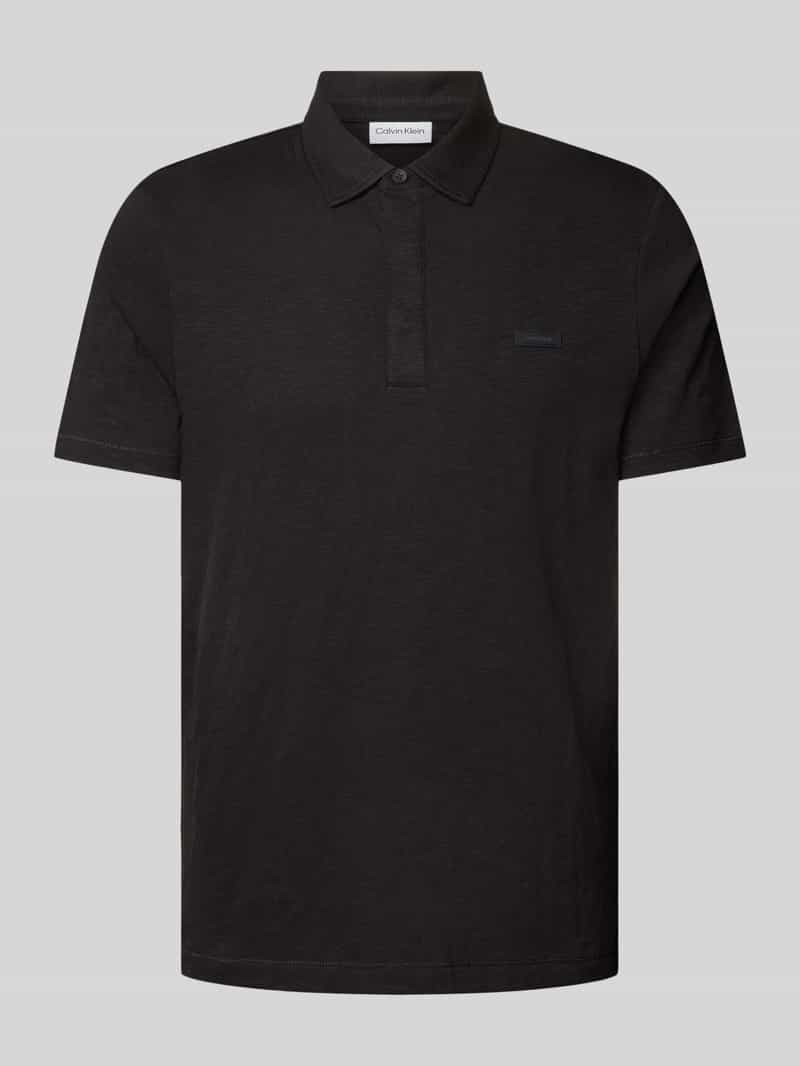 CK Calvin Klein Regular fit poloshirt met knoopsluiting