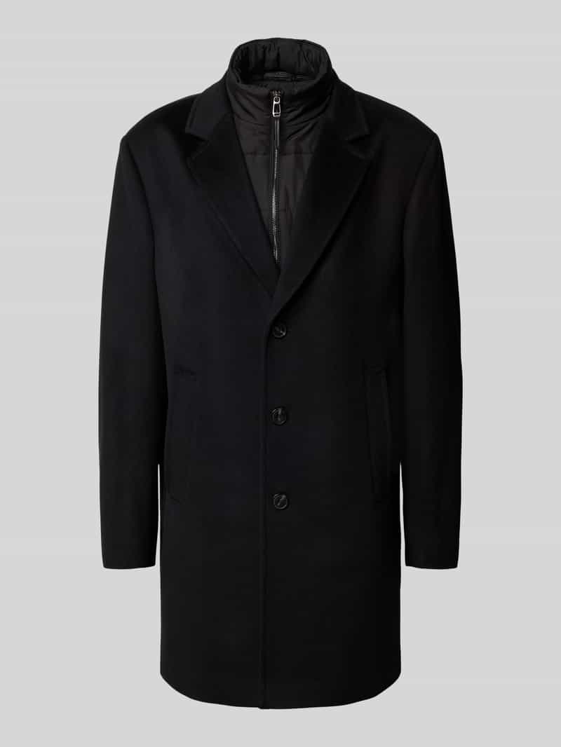 JOOP! Collection Lange wollen jas in dubbele-laagjeslook model 'Morris'