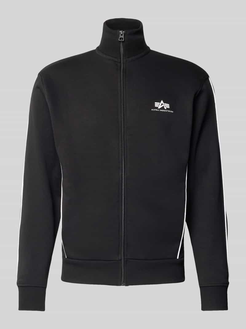 alpha industries Sweatjack met logo met opstaande kraag