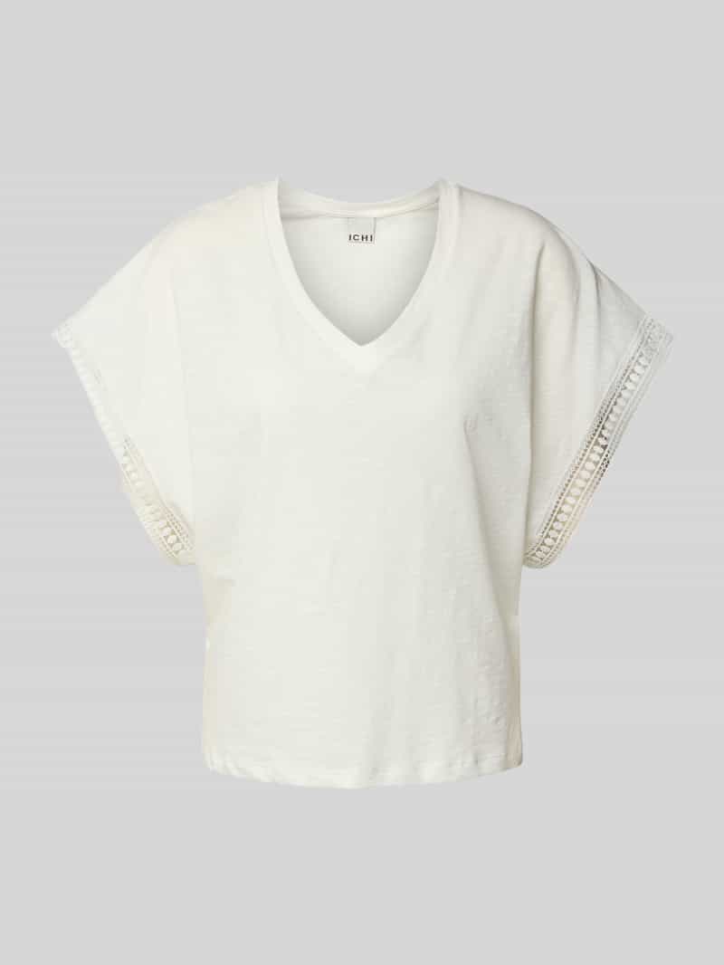 Ichi T-shirt met V-hals model 'HOLYA'