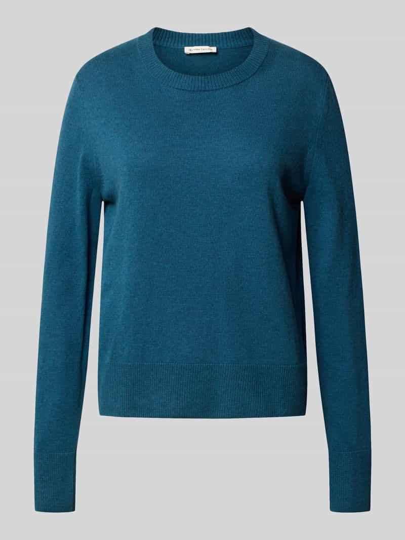 Tom Tailor Regular fit gebreide pullover van een mix van katoen en kasjmier