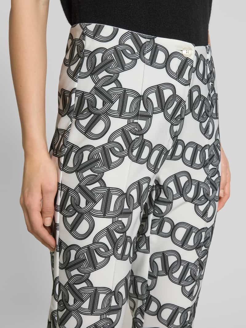 STEHMANN Regular fit stoffen broek met vaste persplooien model 'Ellsa'