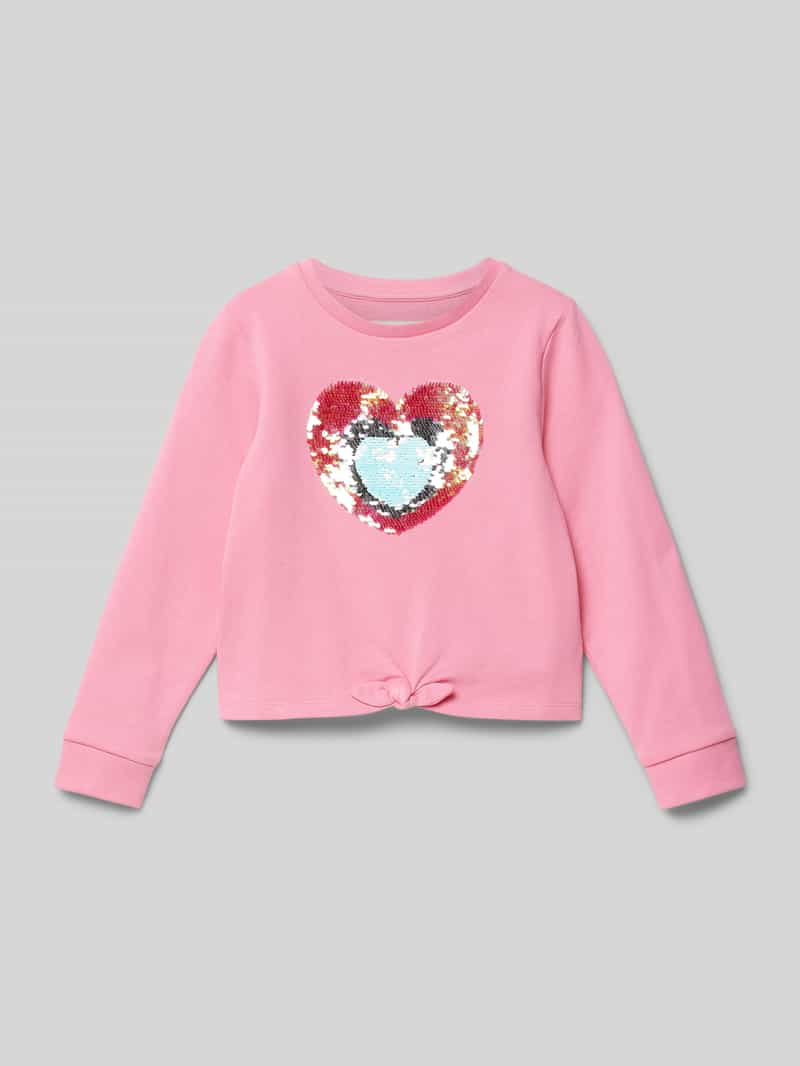 Tom Tailor Regular fit sweatshirt met interactief pailettenmotief