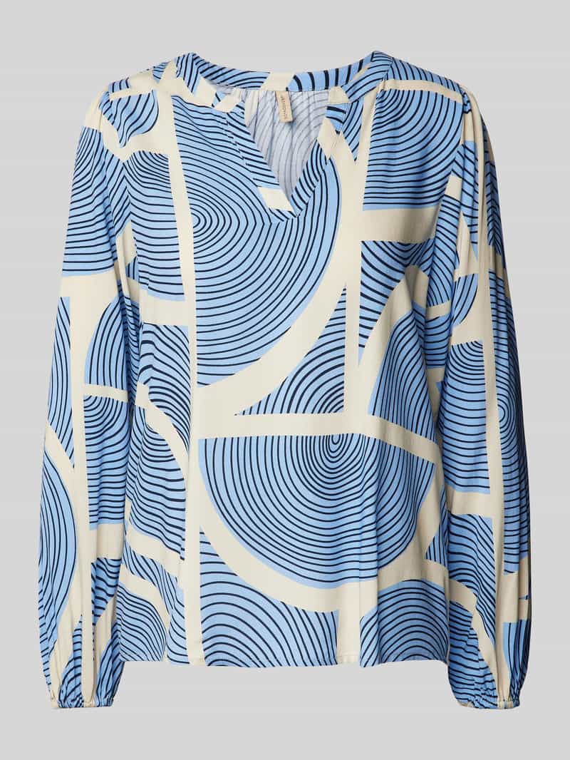 Soyaconcept Slim fit blouse van viscose met tuniekkraag model 'OLIVERA'