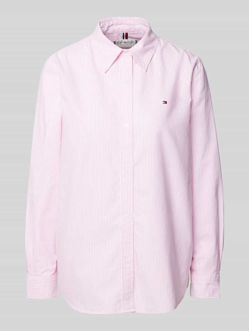 Tommy Hilfiger Regular fit overhemdblouse van puur katoen