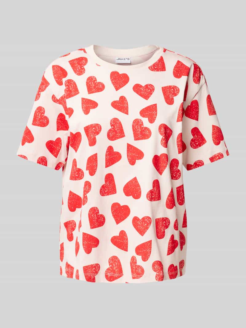 Jake*s Casual Pyjamabovendeel met ronde hals