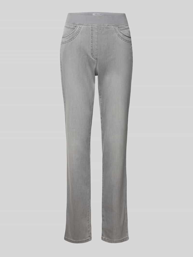 Raphaela By Brax Stoffen broek met elastische band model 'Pamina'