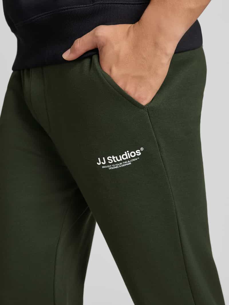 jack & jones Regular fit sweatpants met elastische band model 'KANE'