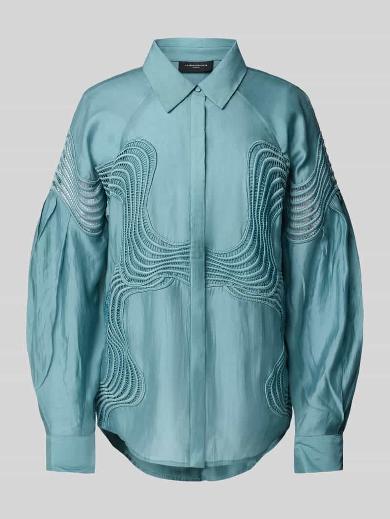 Copenhagen Muse Blouse met blinde knoopsluiting model 'MOLLY'