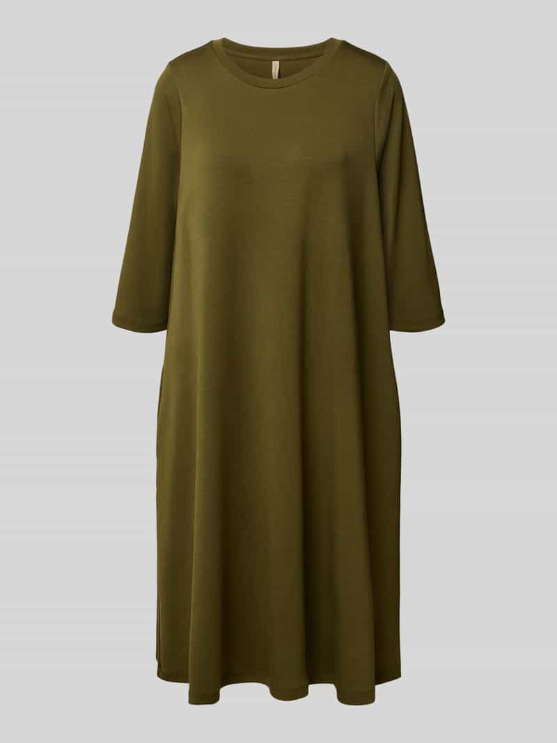 Soyaconcept Knielange jurk met ronde hals model 'BANU'