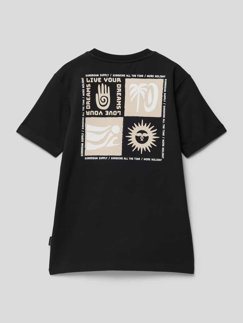 T-shirt met motiefprint aan de achterkant, model 'Fesser' CARS JEANS