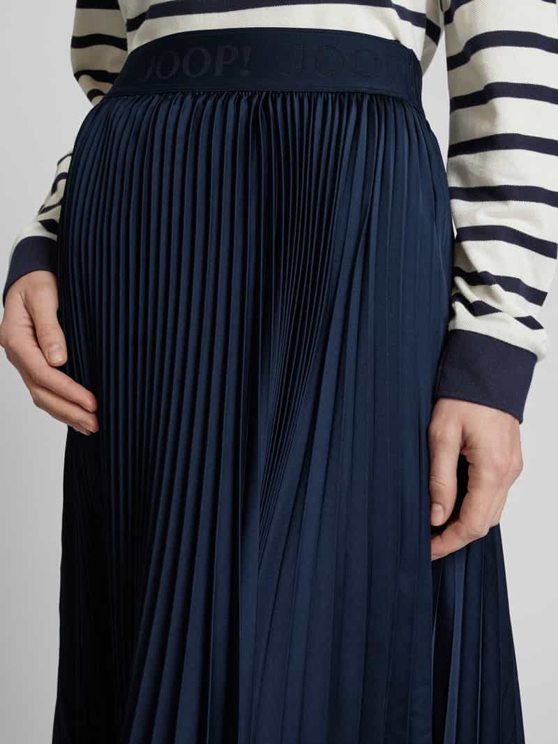 Joop! Midirok met elastische band met logo model 'Salma'