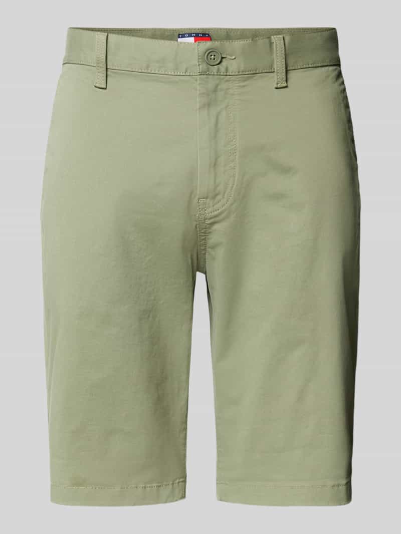 Tommy Jeans Slim fit korte chino van katoenmix model 'SCANTON'