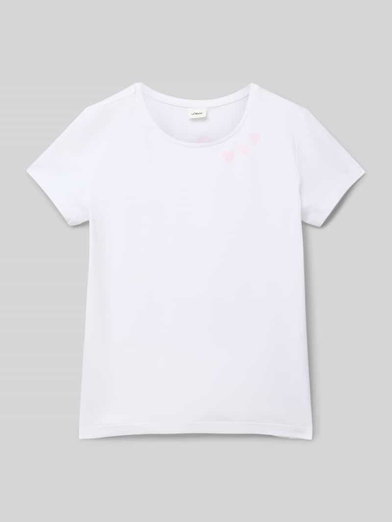 s.Oliver RED LABEL Loose fit T-shirt met print aan de voorkant
