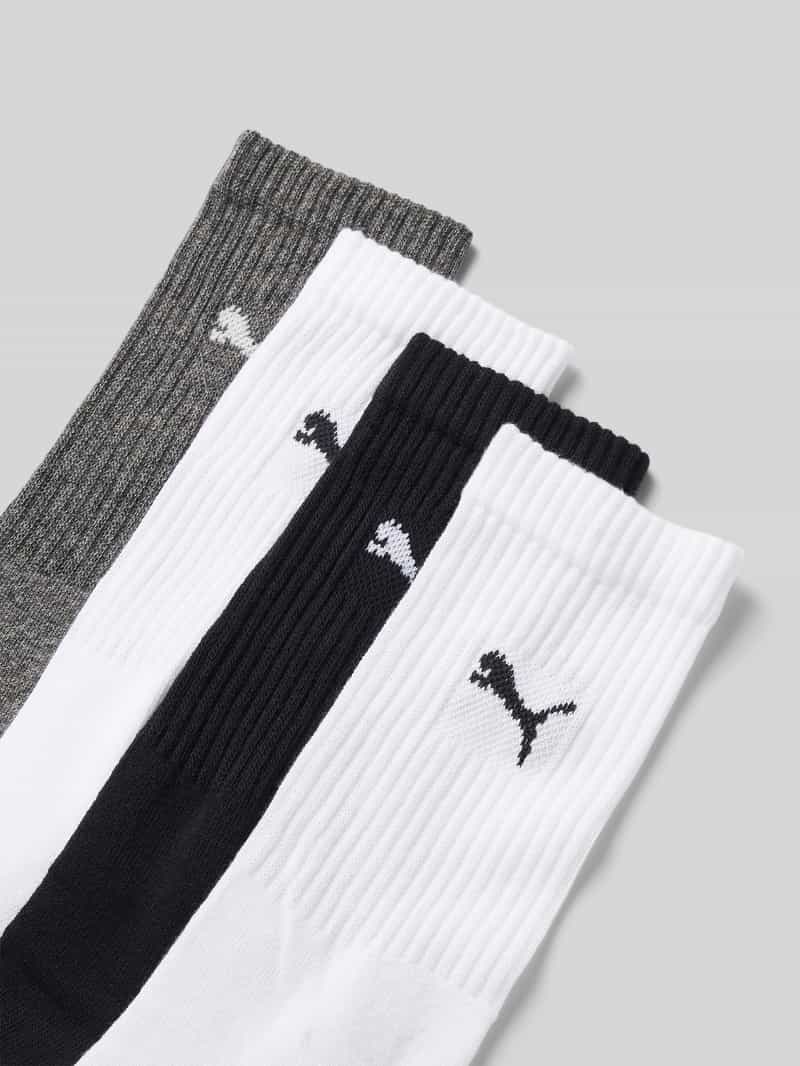 Puma Sokken met labeldetail in een set van 4 paar