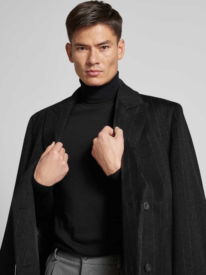 HUGO Lange jas met reverskraag model 'Menci'