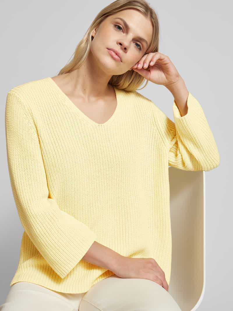 Kaffe Gebreide pullover met V-hals
