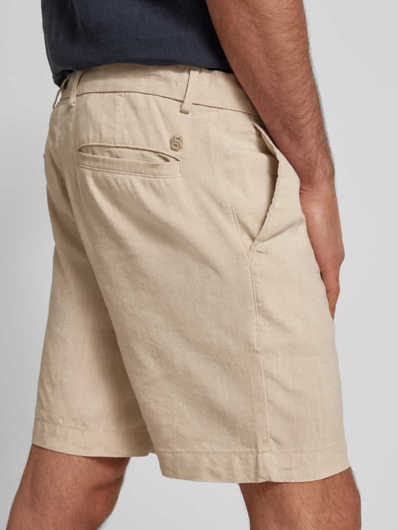 Boss Regular tapered fit korte broek met tunnelkoord model 'Kane'
