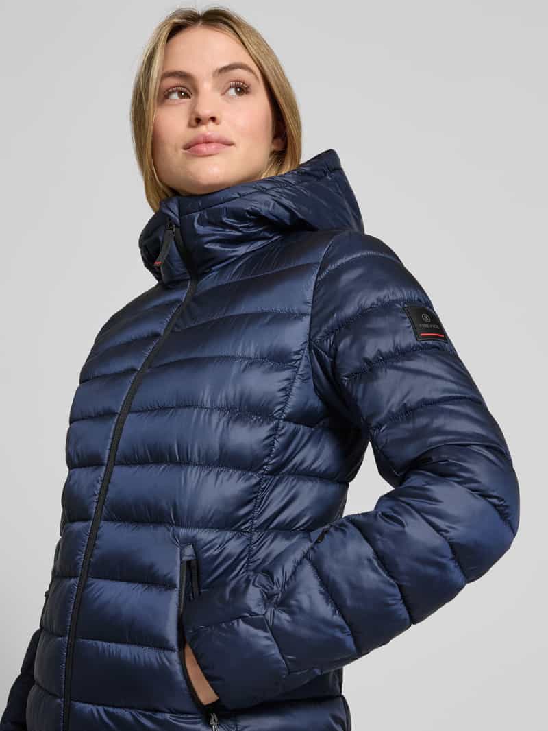 Fire + Ice Gewatteerde lange jas met tweewegsritssluiting model 'ENNA'