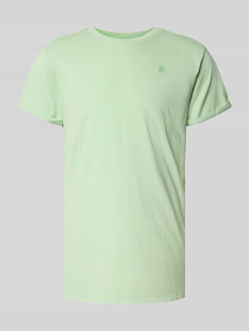 G-Star Raw T-shirt met labeldetail en ronde hals