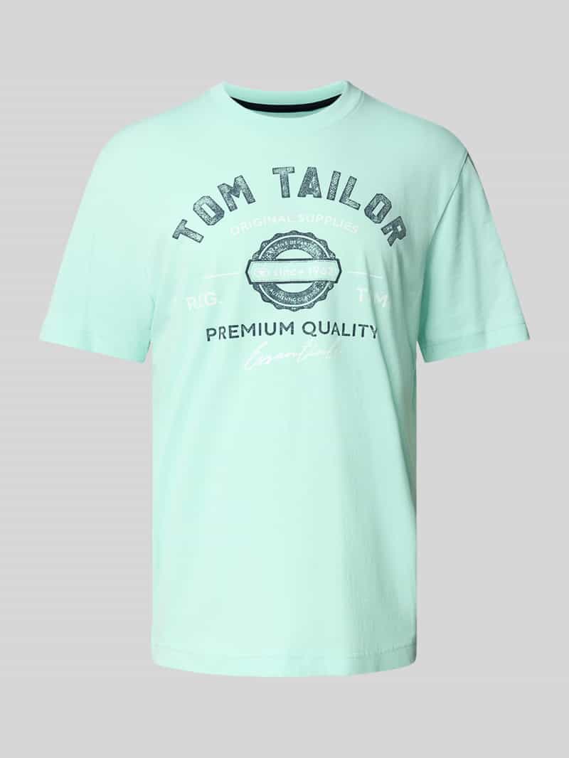 Tom Tailor Regular fit T-shirt van puur katoen