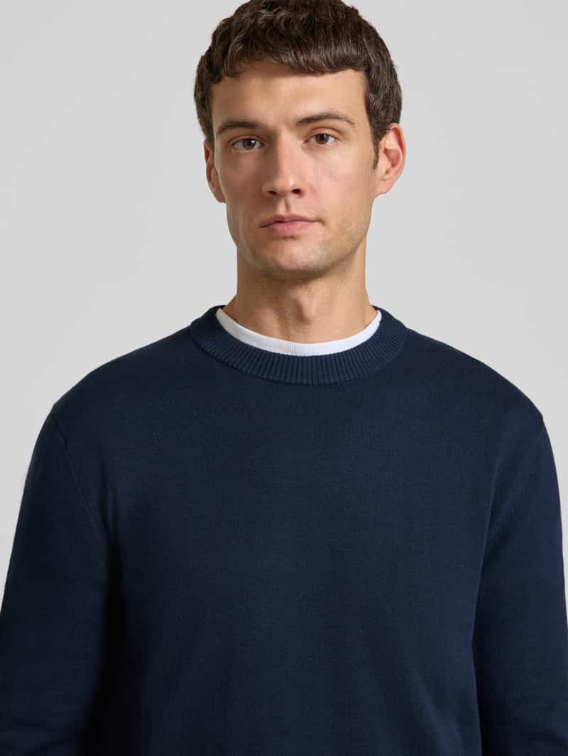 Tom Tailor Denim Regular fit gebreide pullover van katoen
