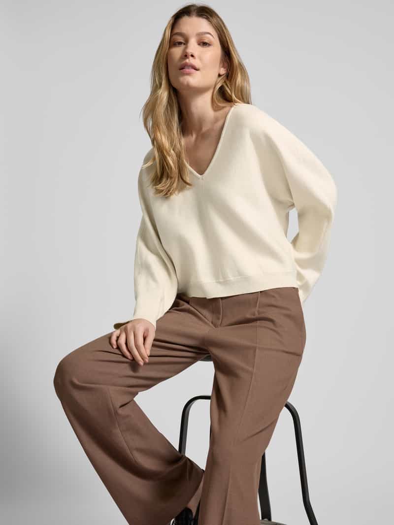 Vila Gebreide pullover met ribboorden model 'ADALIN'