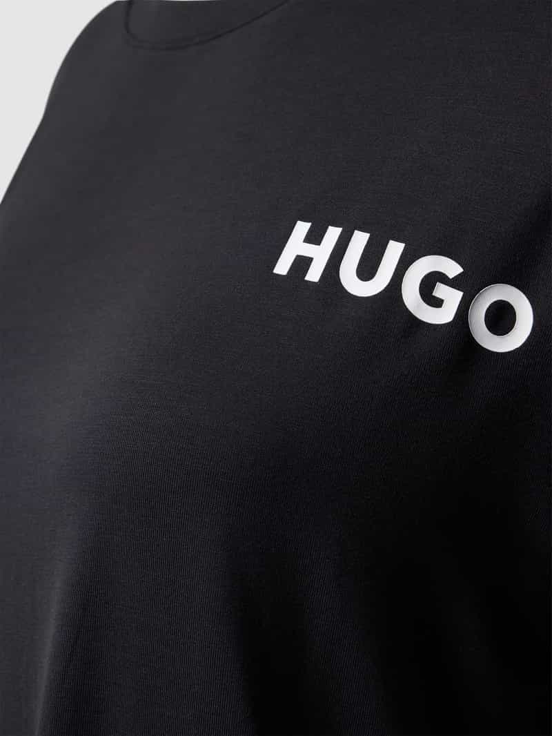 HUGO Oversized T-shirt in gemêleerde look model 'UNITE'