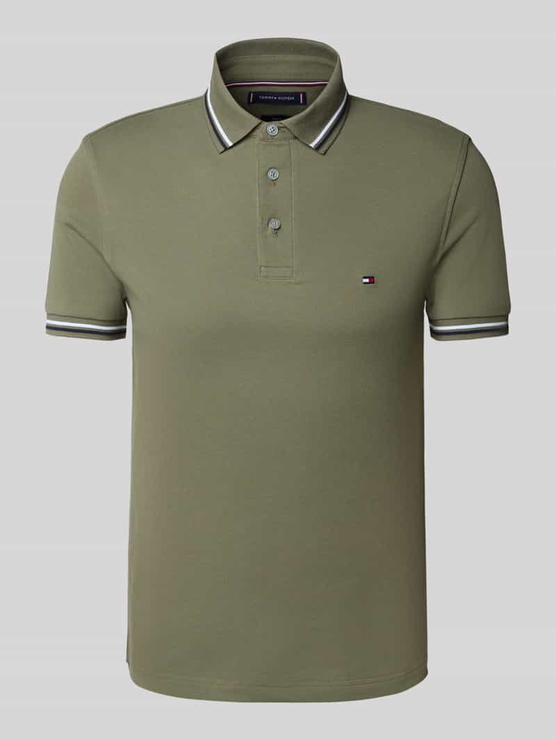 Tommy Hilfiger Regular fit poloshirt van katoenmix