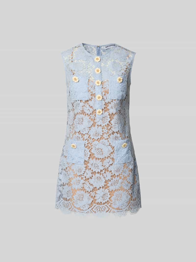 Mini-jurk met knoopsluiting