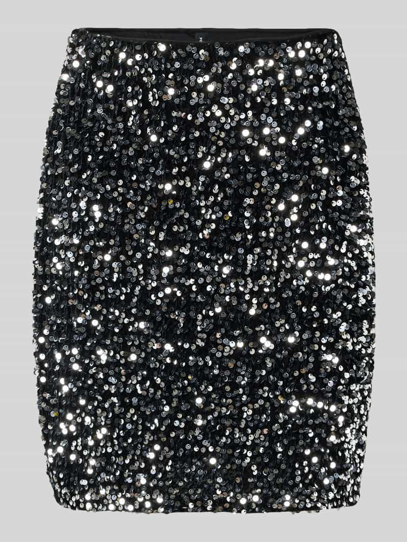 Vero Moda Licht uitlopende minirok met pailletten model 'BELLA'