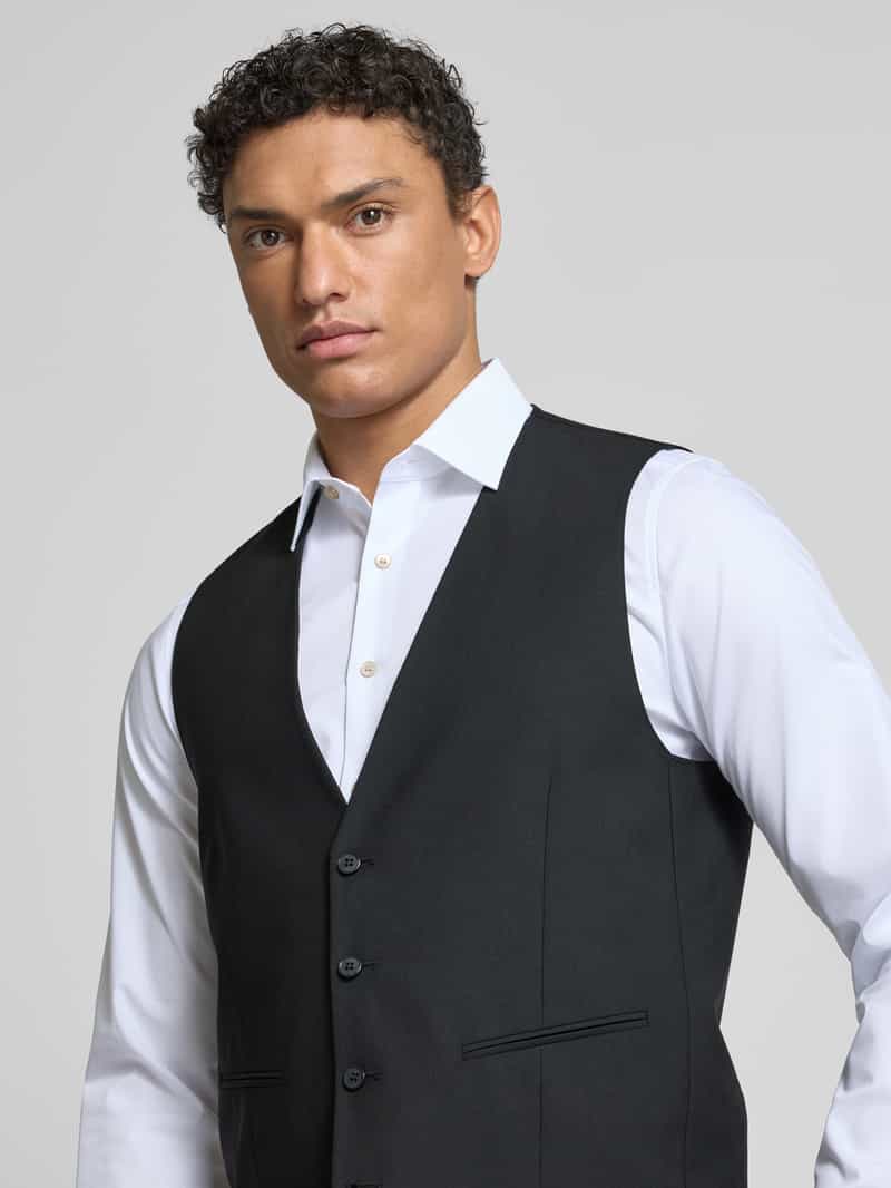 HECHTER PARIS Gilet met knoopsluiting en scheerwol