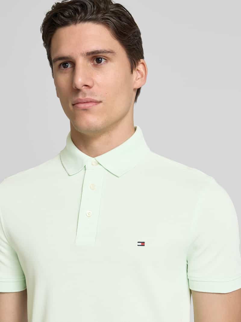 Tommy Hilfiger Slim fit poloshirt met logostitching model '1985'