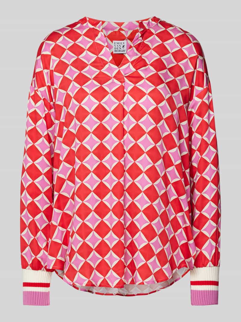 Emily Van den Bergh Regular fit blouse met V-hals
