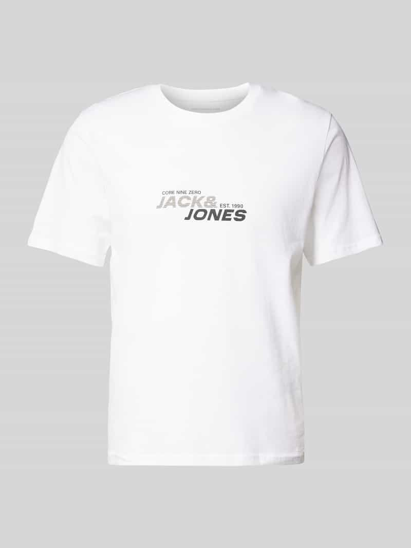 Jack & jones T-shirt met labelprint, model 'TARMAC'