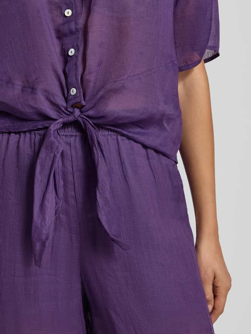 Christian Berg Woman Regular fit blouse met knoopdetail