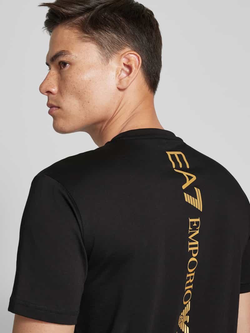 EA7 Emporio Armani T-shirt met labelprint