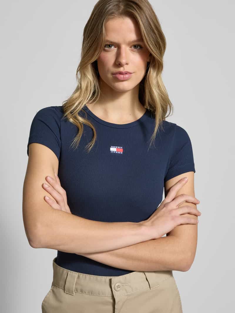 Tommy Jeans T-shirt met labelstitching