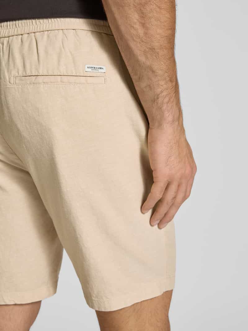 Scotch & Soda Korte regular fit broek met achterzakken model 'Seasonal core'
