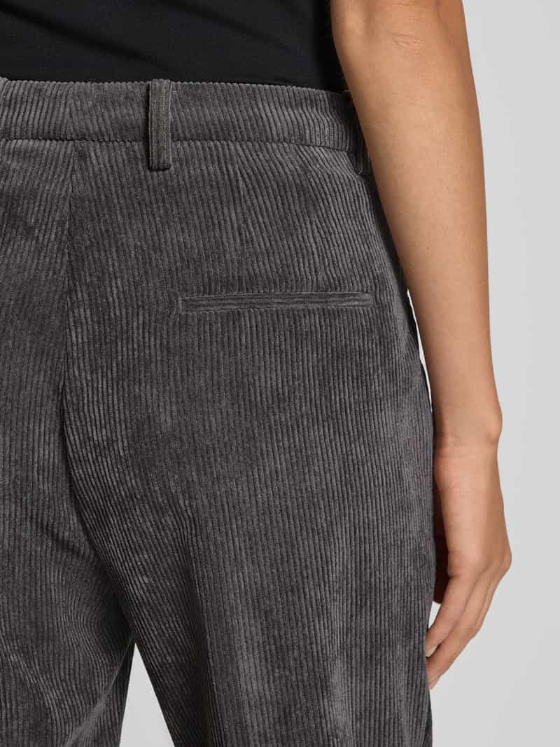 CAMBIO Corduroy broek met persplooien model 'KRYSTAL'