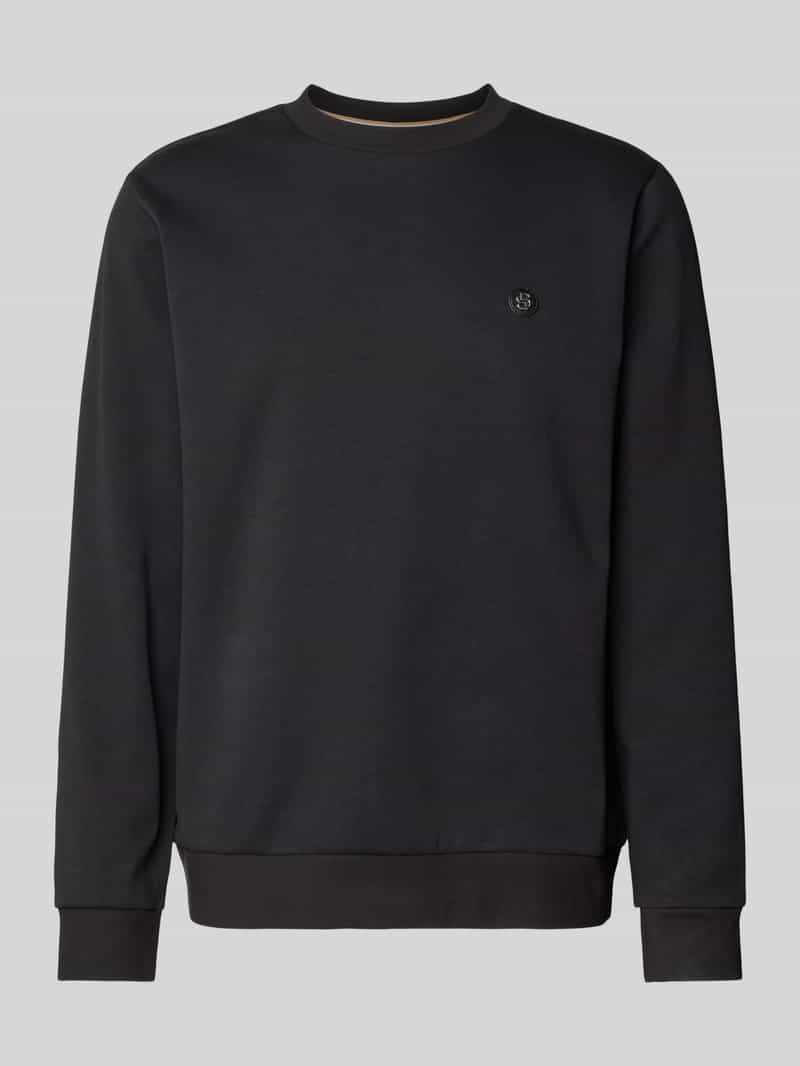 Boss Sweatshirt met labelbadge model 'Sharpe'