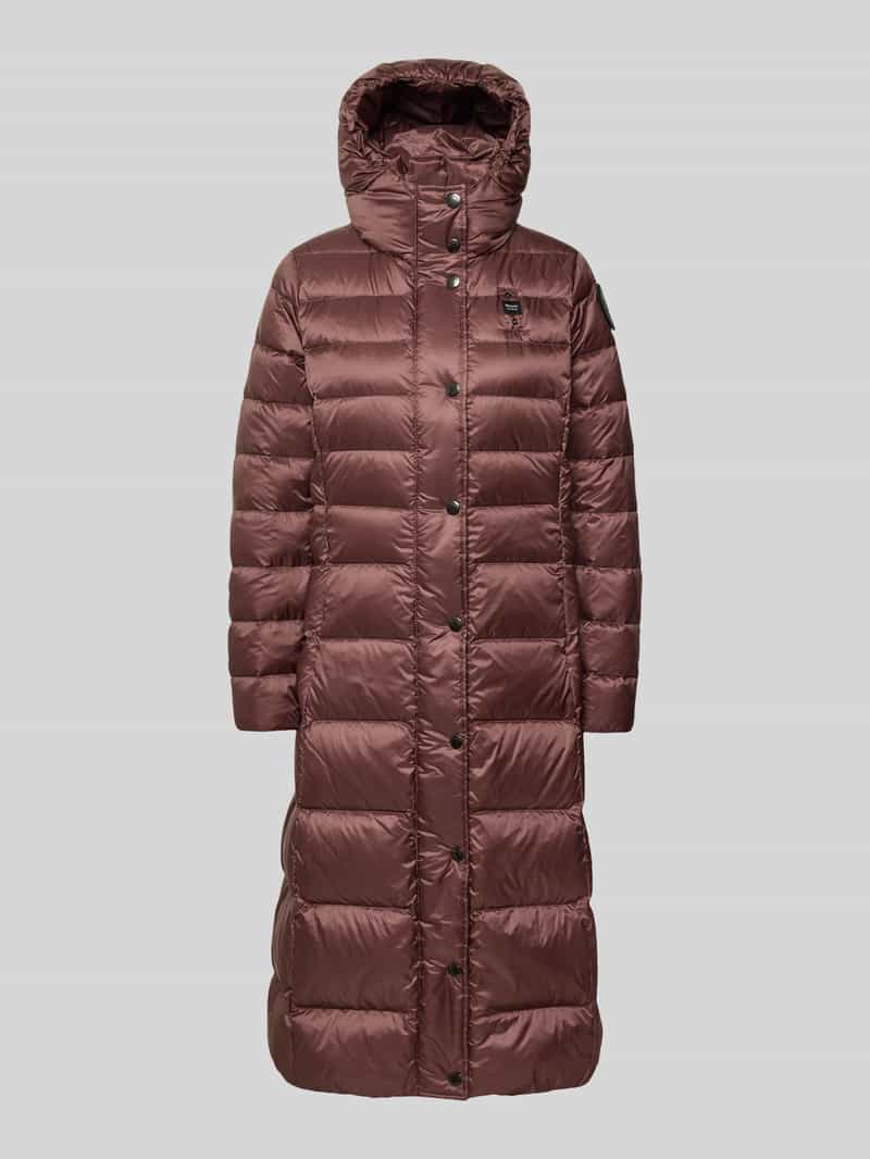 Blauer Usa Gewatteerde lange jas met capuchon model 'ANITA'